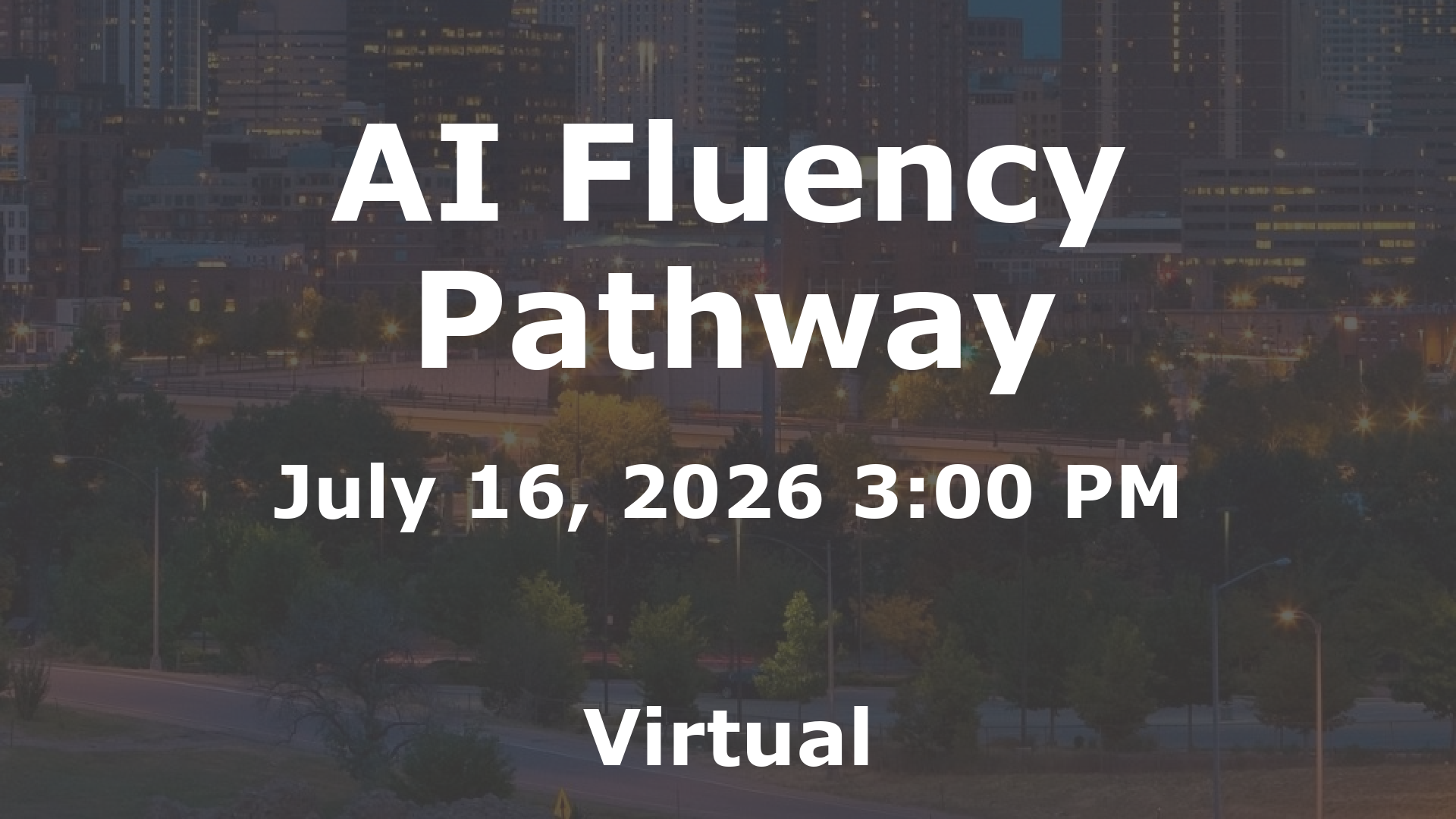 AI Fluency Pathway event image